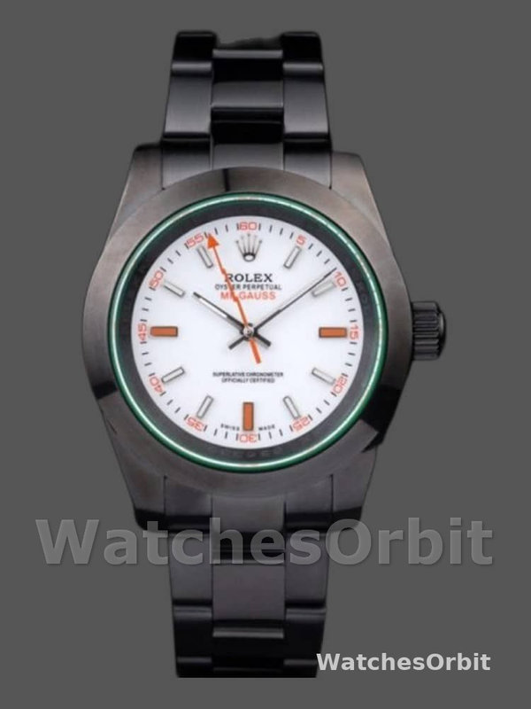 Rolex Milgauss PR116610 Pstainless steel White Dial 40MM Mens Replica Watch