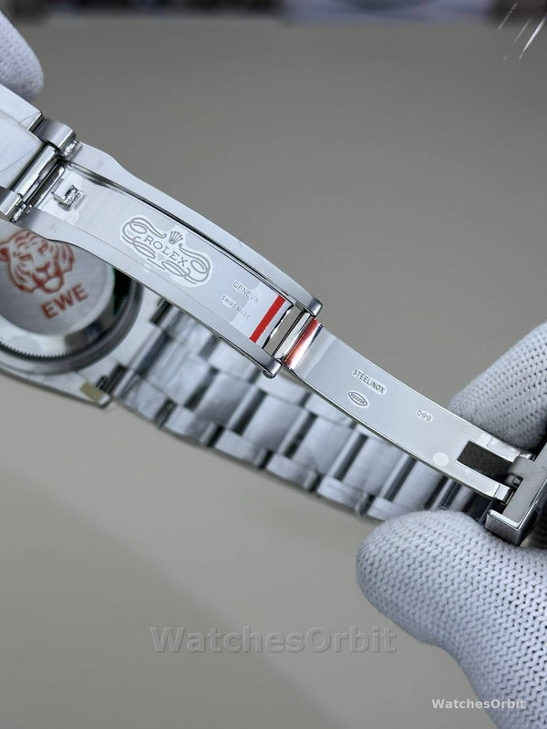 Replica Rolex Oyster Perpetual-126000 da uomo 2024, acciaio inossidabile, quadrante blu baby, blu