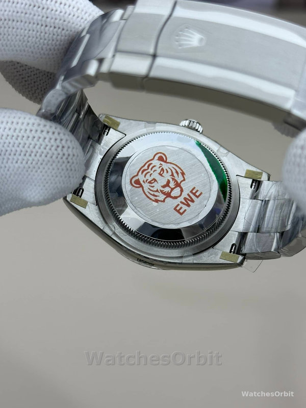 Replica Rolex Oyster Perpetual-126000 da uomo 2024, acciaio inossidabile, quadrante blu baby, blu