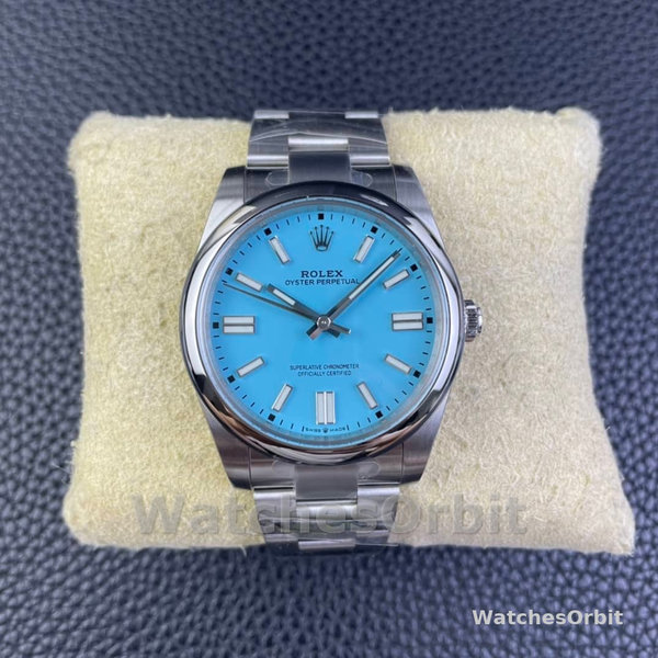 Rolex Men's Oyster Perpetual 41 Turquoise Dial m124300 0006 Men's Watch