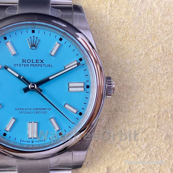 Rolex Men's Oyster Perpetual 41 Turquoise Dial m124300 0006 Men's Watch