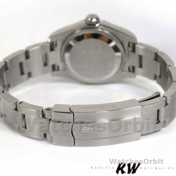 Replique Rolex Oyster Perpetual 26mm Femmes-176200 Cadran vert olive-Bracelet d'huître Vert