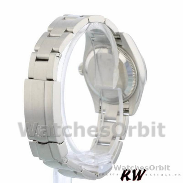 Womens Rolex Oyster Perpetual 26mm Womens-176200-Rhodium Grey Roman Numeral Dial Grey<br /> Replica Watch Image