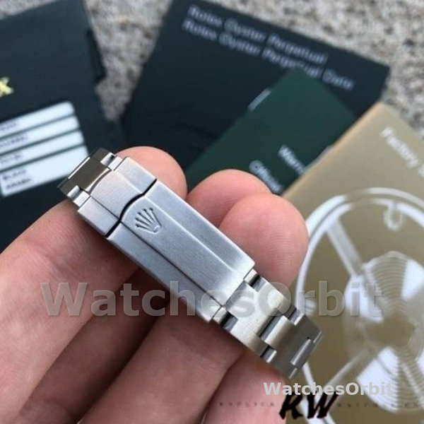 Womens Rolex Oyster Perpetual 26mm Womens-176200-Silver Index-Stainless Steel Silver Replica Watch Image