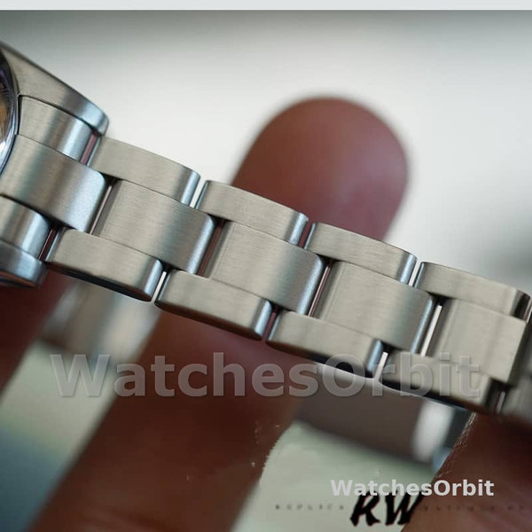 Womens Rolex Oyster Perpetual 26mm Womens-176200-Stainless Steel-Blue Index Dial Blue Replica Image