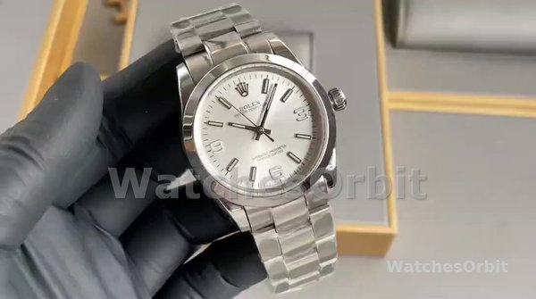 Women's Rolex Oyster Perpetual 26mm Women's-176200-Stainless Steel-White Dial White