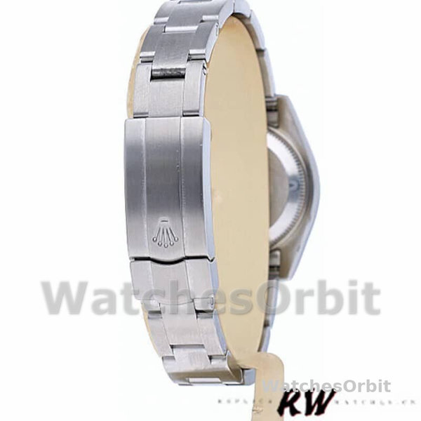 Womens Rolex Oyster Perpetual 26mm Womens-176234-Fluted Bezel-Black Arabic Dial Black Replica Image