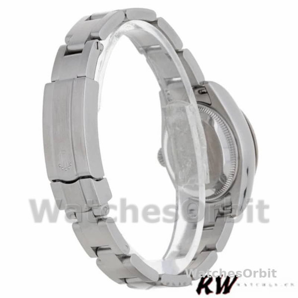 Replique Rolex Oyster Perpetual 26mm Femmes-176234-Cerclage cannelé-Cadran bleu Bleu