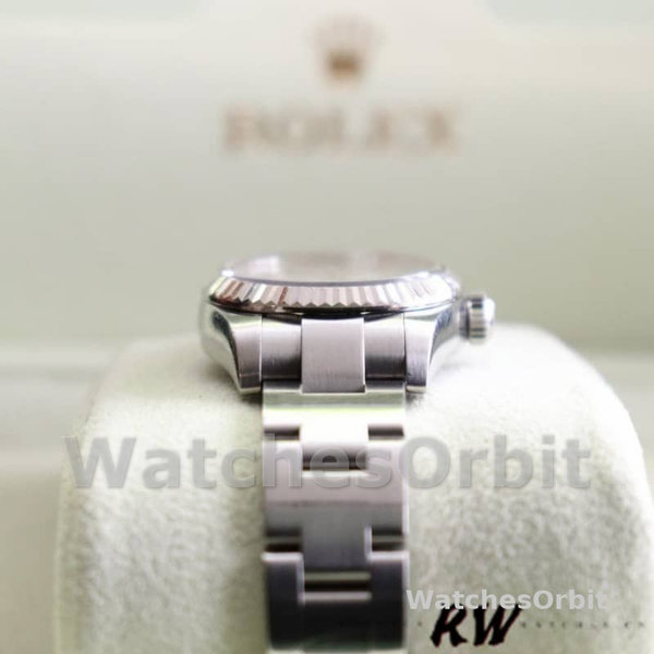 Replique Rolex Oyster Perpetual 26mm Femmes-176234-Cadran argenté-Baton rose argenté
