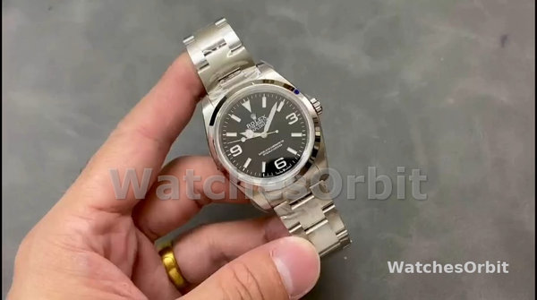 Women's Rolex Oyster Perpetual 31mm Women's-177200-Black Arabic Dial-Domed Bezel Black