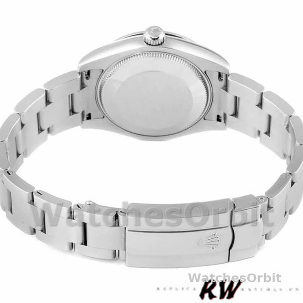 Womens Rolex Oyster Perpetual 31mm Womens-177200-Silver Maxi Arabic Dial Silver Replica Watch Image