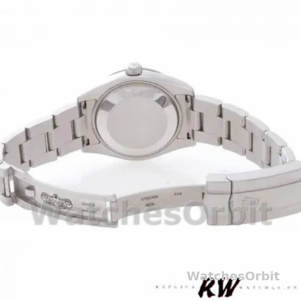 Womens Rolex Oyster Perpetual 31mm Womens-177200-Silver Maxi Arabic Dial Silver Replica Watch Image