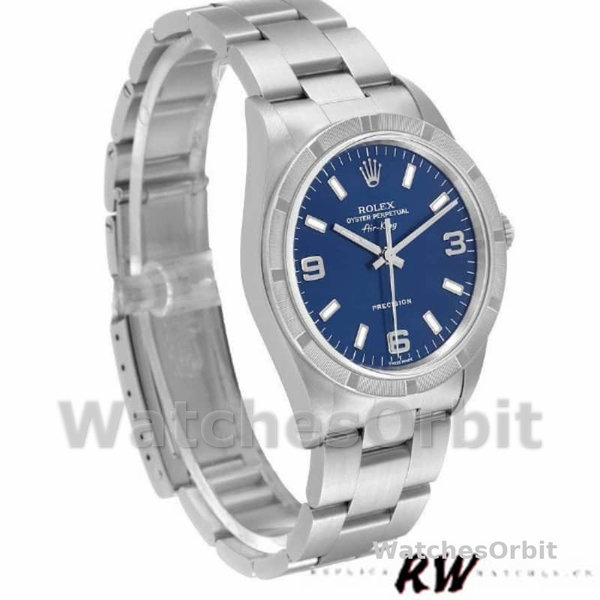 Women's Rolex Oyster Perpetual 31mm Women's-177210-Blue Dial-Stainless Steel Blue