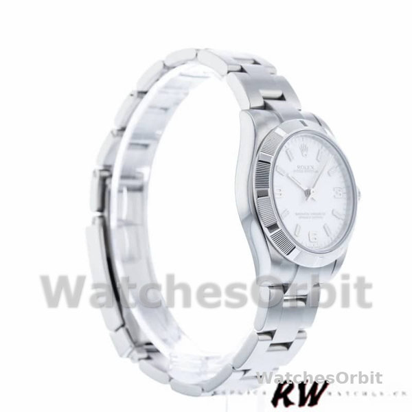 Replique Rolex Oyster Perpetual 31mm Femmes-177210-Stainless Steel-White Dial White Blanc