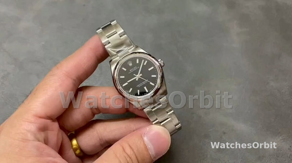 Replica Rolex Oyster Perpetual donna 31-277200, quadrante nero, quadrante nero donna