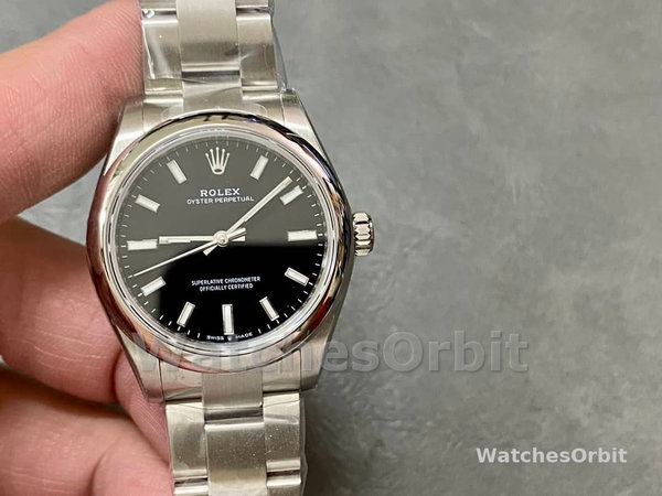 Replica Rolex Oyster Perpetual donna 31-277200, quadrante nero, quadrante nero donna