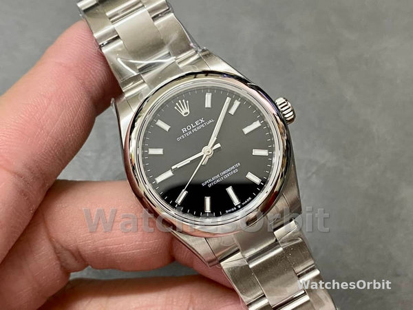 Replica Rolex Oyster Perpetual donna 31-277200, quadrante nero, quadrante nero donna