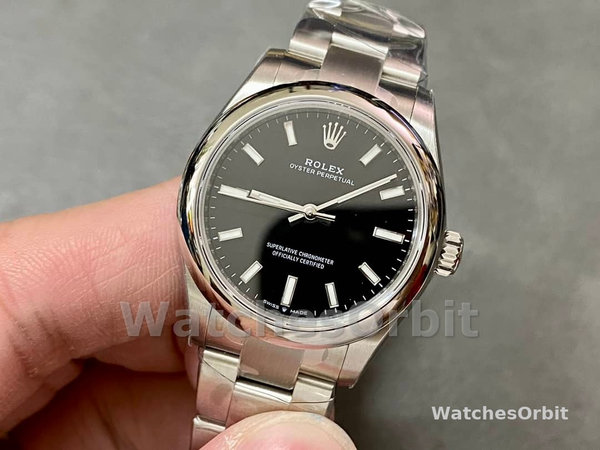 Replica Rolex Oyster Perpetual donna 31-277200, quadrante nero, quadrante nero donna