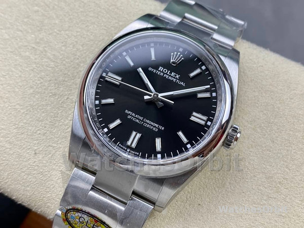 Replica Rolex Oyster Perpetual 36-126000 0002 da donna, Oystersteel, quadrante nero