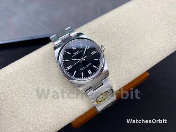 Replica Rolex Oyster Perpetual 36-126000 0002 da donna, Oystersteel, quadrante nero
