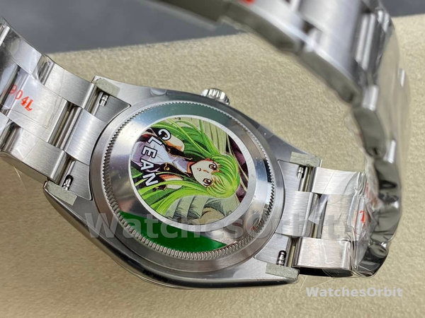 Replica Rolex Oyster Perpetual 36-126000 0002 da donna, Oystersteel, quadrante nero