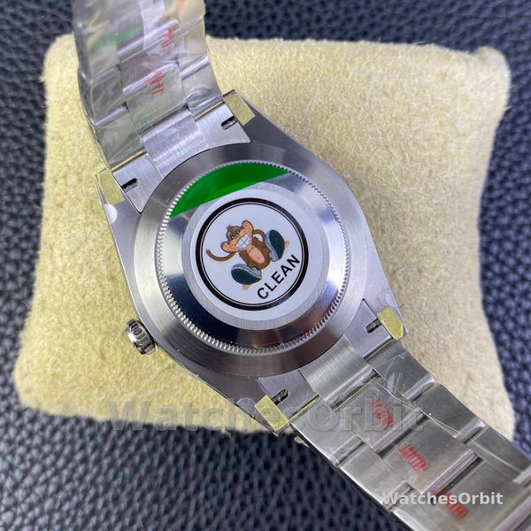 Mens Rolex Oyster Perpetual 41 Green Dial Stainless Steel 124300 Green Dial Replica Image