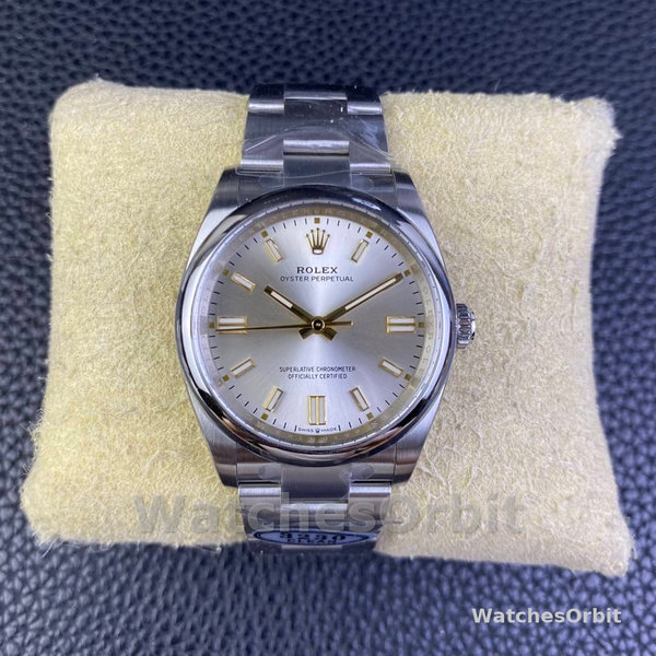 Rolex Oyster Perpetual 41 Silver Dial Steel M124300 0001 Men's Watch