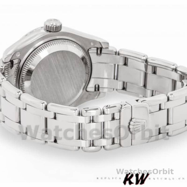 Replica Rolex Pearlmaster 29 mm Donna-80319-Componente bianco Lusso