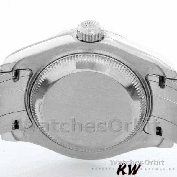 Replica Rolex Pearlmaster 29mm voor dames-80319-White Roman Dial Luxe