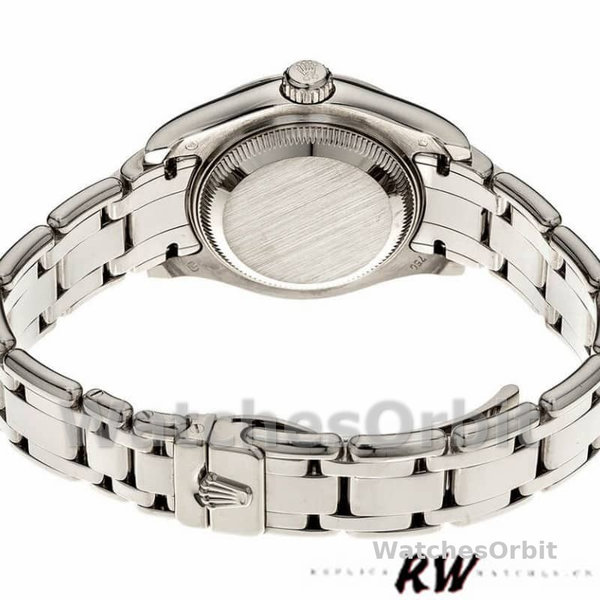 Replica Rolex Pearlmaster 29mm Donna-80339-Lussuosa lunetta con diamanti