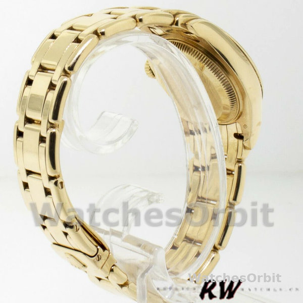 Replica Rolex Pearlmaster 29 mm Donna-80298-Componente bianco MOP Lusso