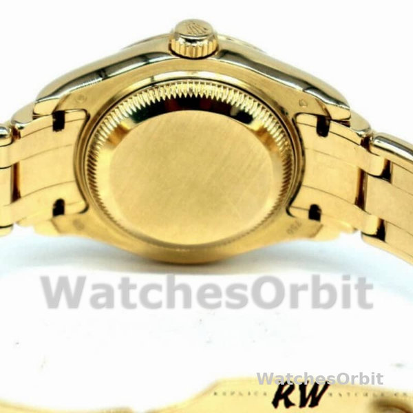 Replica Rolex Pearlmaster 29 mm Donna-80298-Giallo Oro-MOP Quadrante Lusso