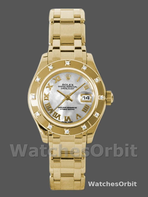 Rolex Pearlmaster 80318 White MOP Dial 29MM Lady Replica Watch