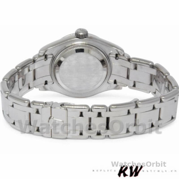 Rolex Pearlmaster 80319 Silver Diamond Dial 29MM Lady Replica Watch
