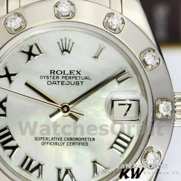 Replica Rolex Pearlmaster 34 mm Donna-81319-MOP Quadrante Lusso