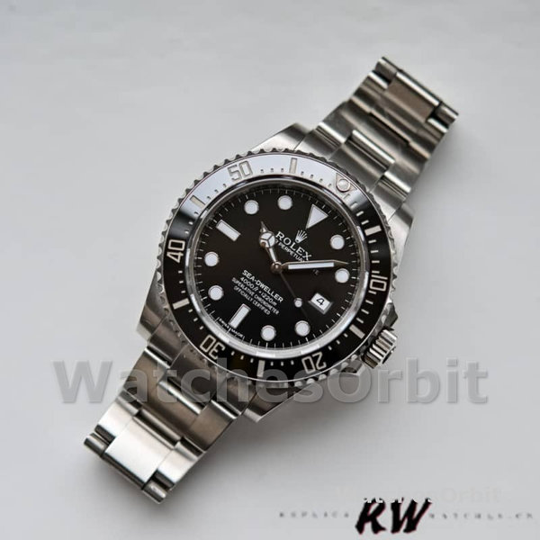 Replica Rolex Sea-Dweller 40 mm Uomo-116600 0001-Comparto nero Nero