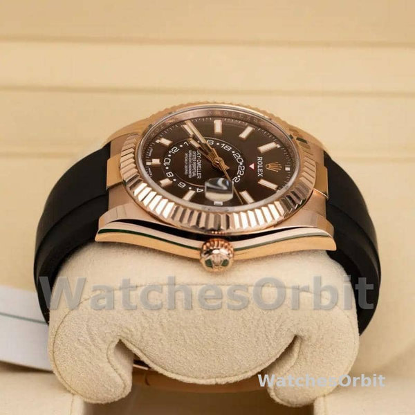 Replica Rolex Sky-Dweller-m336235 0002 da uomo, 42 mm, cioccolato
