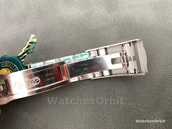 Replica Rolex Sky-Dweller 42 mm Uomo-336934-Ghiera scanalata-Comparatore verde Verde