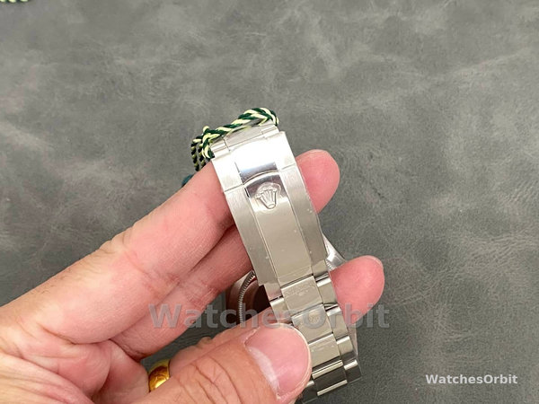 Replica Rolex Sky-Dweller 42 mm Uomo-336934-Ghiera scanalata-Comparatore verde Verde