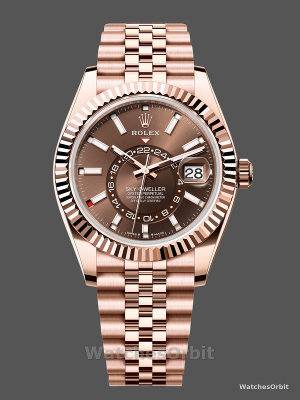 Rolex Sky Dweller 42 Everose Gold Chocolate Dial m336935 0006