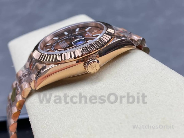 Rolex Sky Dweller 42 Everose Gold Chocolate Dial m336935 0006