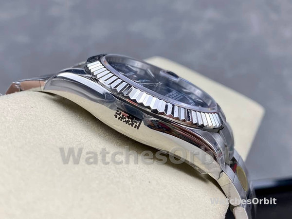 Replica Rolex Sky-Dweller 42mm-m336934 0005-acciaio inossidabile-calendario blu Uomo