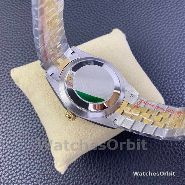 Mens Rolex Sky Dweller 42mm Yellow Gold Oyster M336933 0004 Mens Black Dial Replica Watch Image