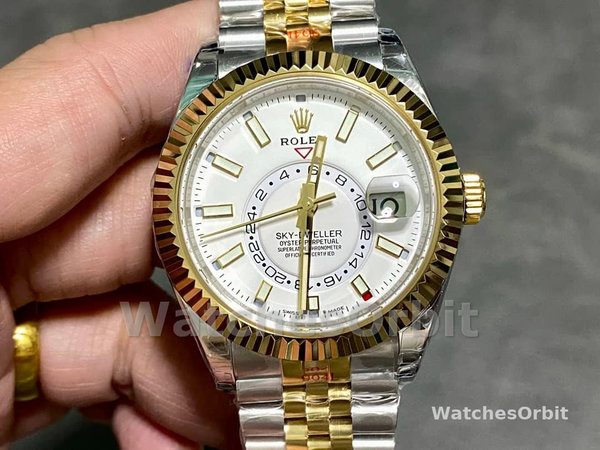 Womens Rolex Day Date 36-m128396TBR 0016, Platinum, Turquoise, Diamond‑Set Roman Dial, Diamond Bezel, Blue Replica Watch Image