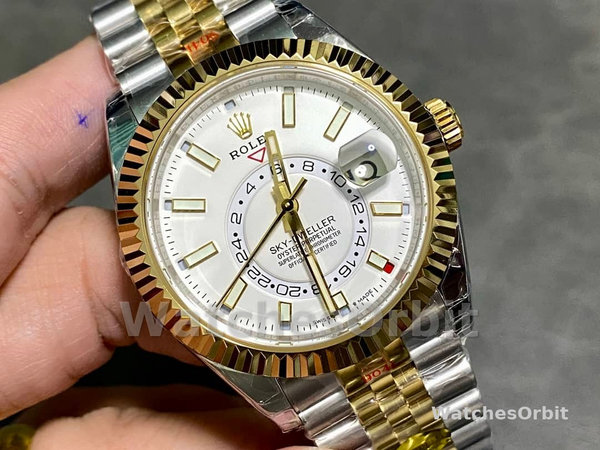 Womens Rolex Day Date 36-m128396TBR 0016, Platinum, Turquoise, Diamond‑Set Roman Dial, Diamond Bezel, Blue Replica Watch Image