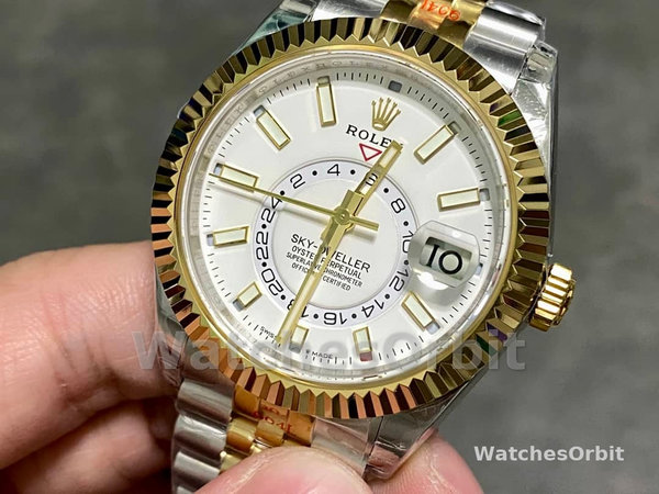 Womens Rolex Day Date 36-m128396TBR 0016, Platinum, Turquoise, Diamond‑Set Roman Dial, Diamond Bezel, Blue Replica Watch Image