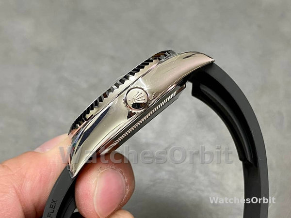 Mens Rolex Sky-Dweller 42-M336239 0002, White Gold, Black Dial, Men’s Black Dial Replica Watch Image
