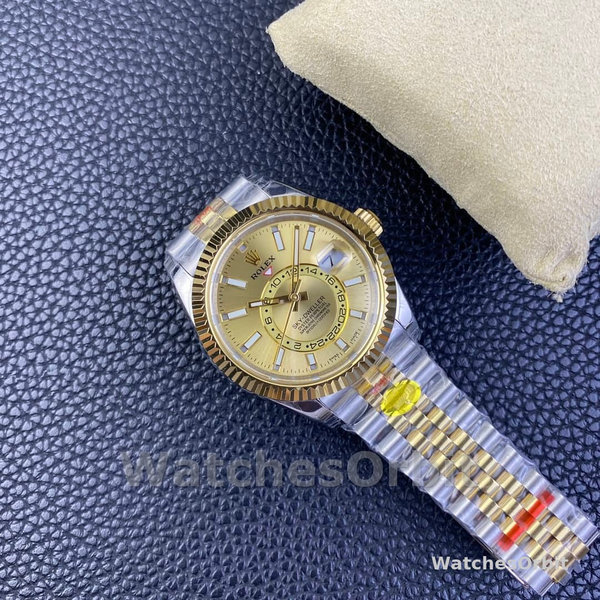 Mens Rolex Sky Dweller 42mm Champagne Dial Jubilee M336933 0002 Mens Luxury Champagne Dial Replica Watch Image