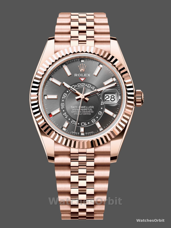 Rolex Sky Dweller 42mm Everose Gold and Slate Grey Dial M336935-0008