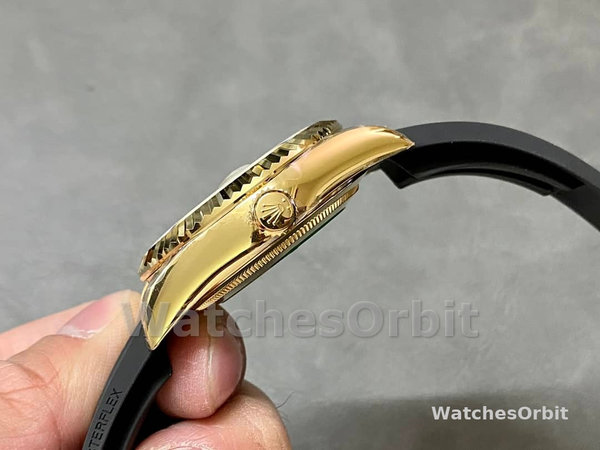 Replica Heren Rolex Sky-Dweller-m336238 0001, 42mm, Geelgoud